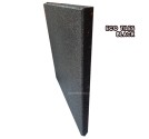 RUBBER SAFETY FLOORING ECO TILES (แผ่นยางกันกระแทก รุ่นเม็ด) BLACK SIZE 50x50x2.5CM WEIGHT 5KG 1Y. 